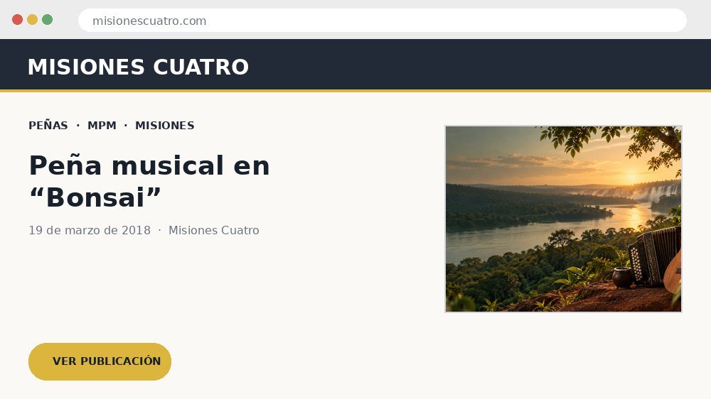 Vista previa de la publicación en Misiones Cuatro
