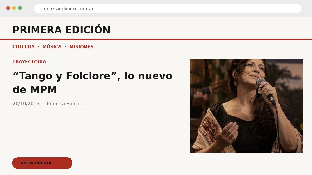 Vista previa de la publicación en Primera Edición